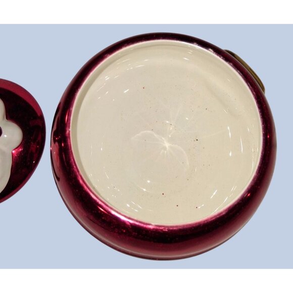 Large Santa Claus Ceramic Holiday Container With Lid - Picture 3 of 6